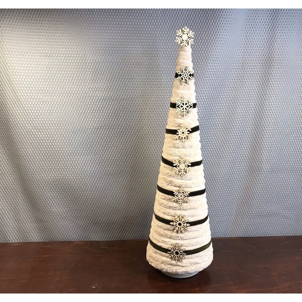 Handmade Yarn Wrapped Cone Tree